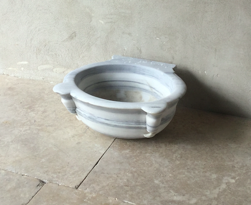 Reclaimed White Marble Sink